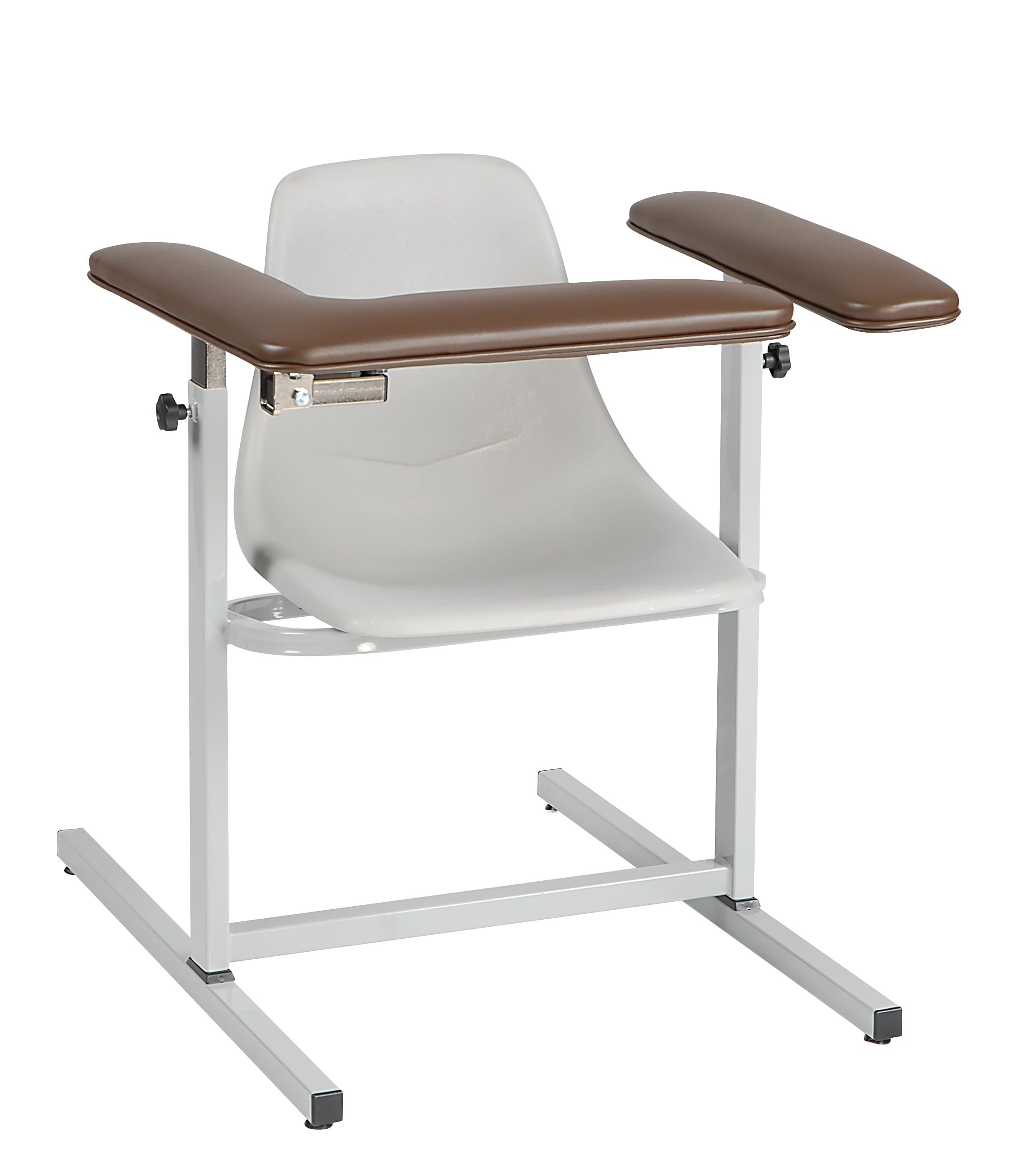 Narrow Standard Height Space Saving Blood Draw Chair with Contoured Seat